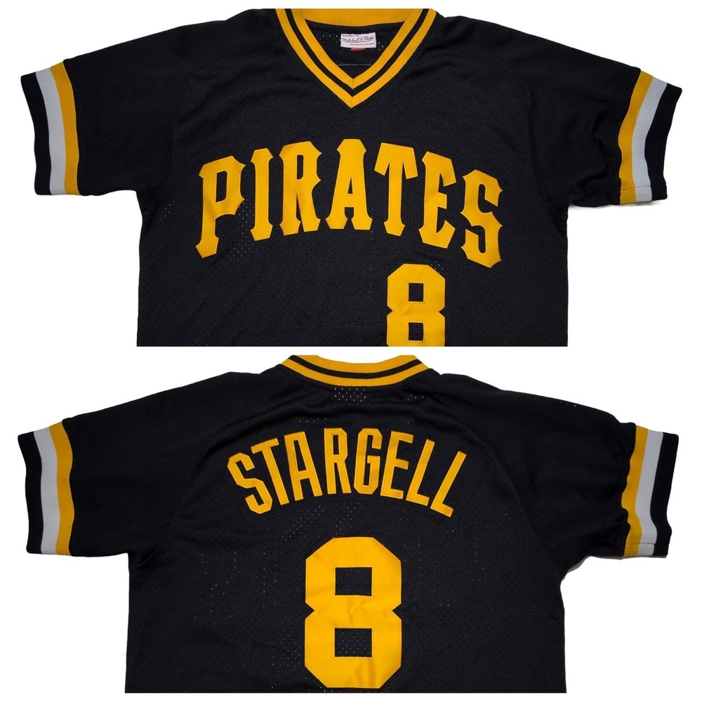 MITCHELL & NESS Pittsburgh Pirates Willie Stargell MLB Jersey 1982 Black Large L